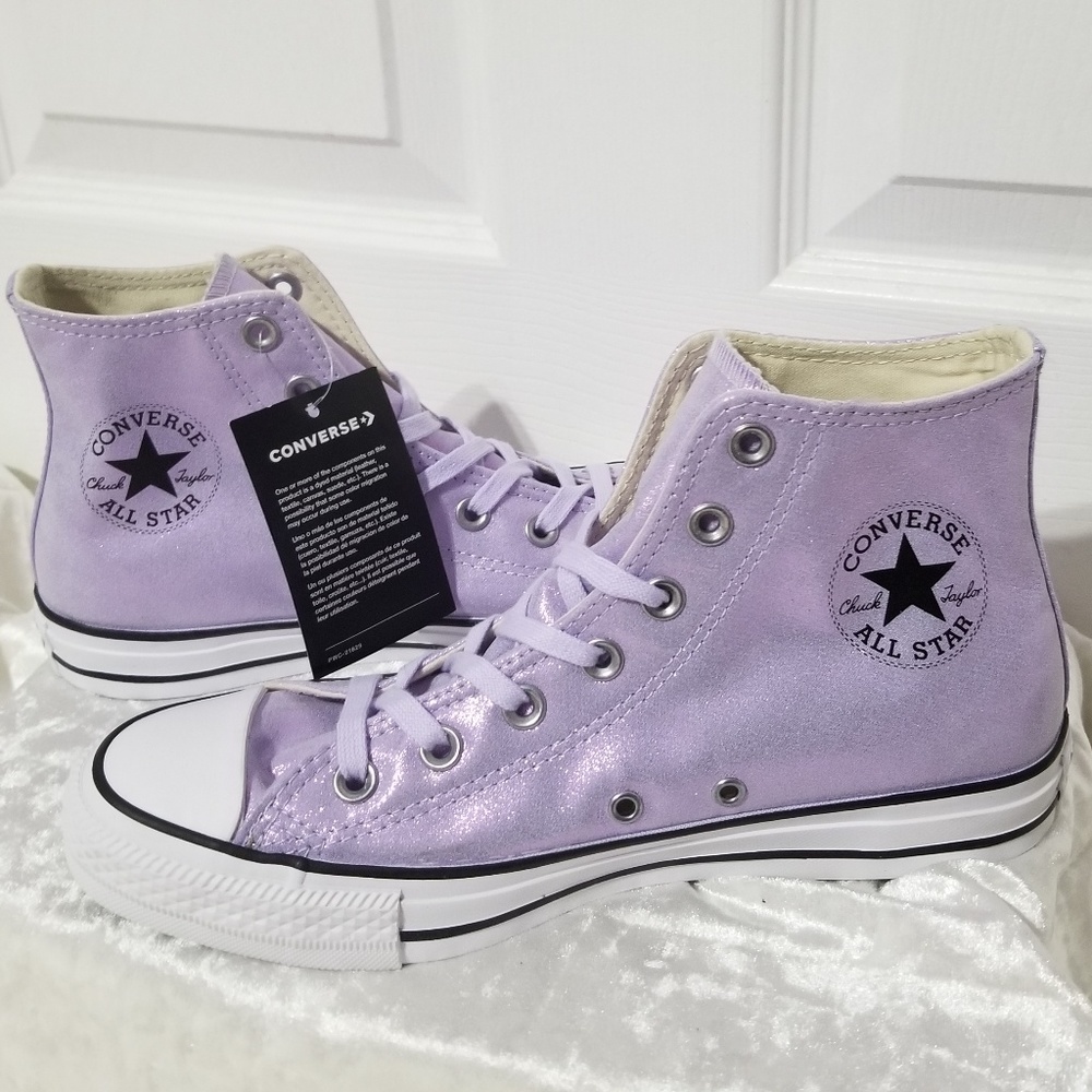 Converse Holographic/Shimmery High Tops B6 (see images for condition)